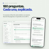 Exámenes del manual en ordenador y móvil